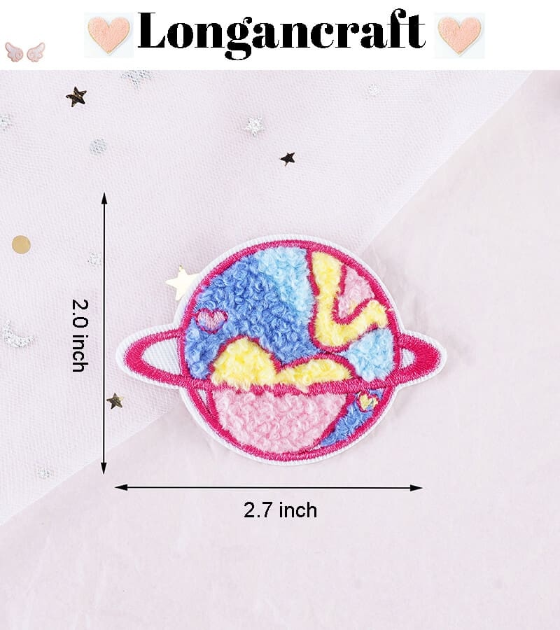 Gift Box Heart Chenille Patches