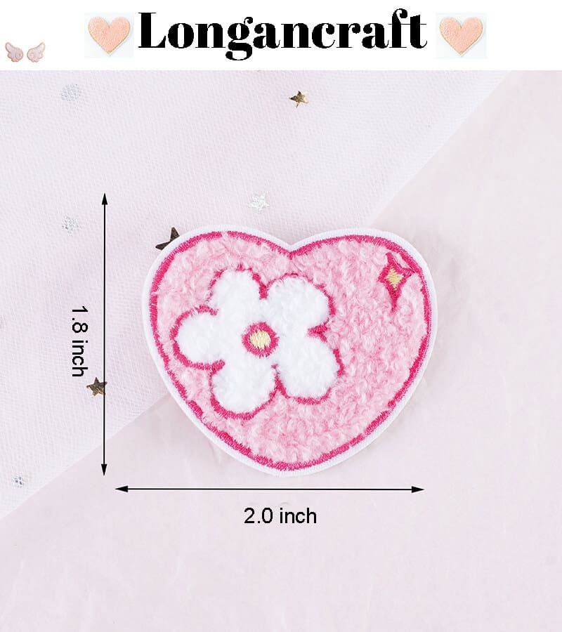 Gift Box Heart Chenille Patches