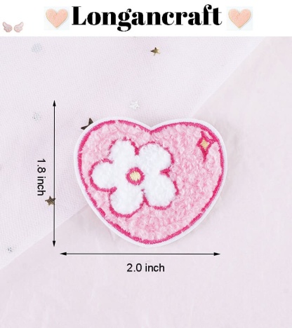 Gift Box Heart Chenille Patches