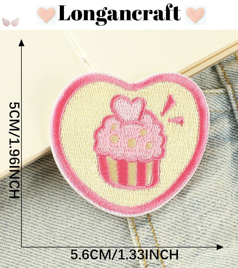 Cat Flower Embroidered Patches