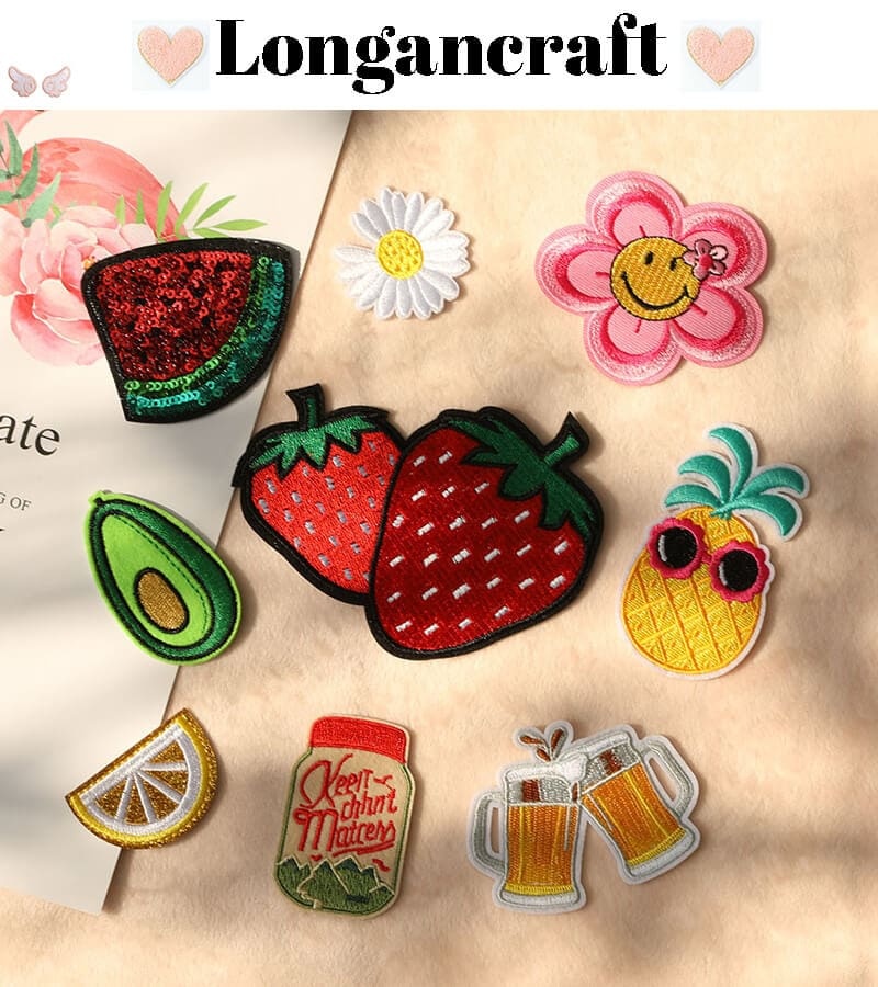 Bee Daisy Embroidered Patches