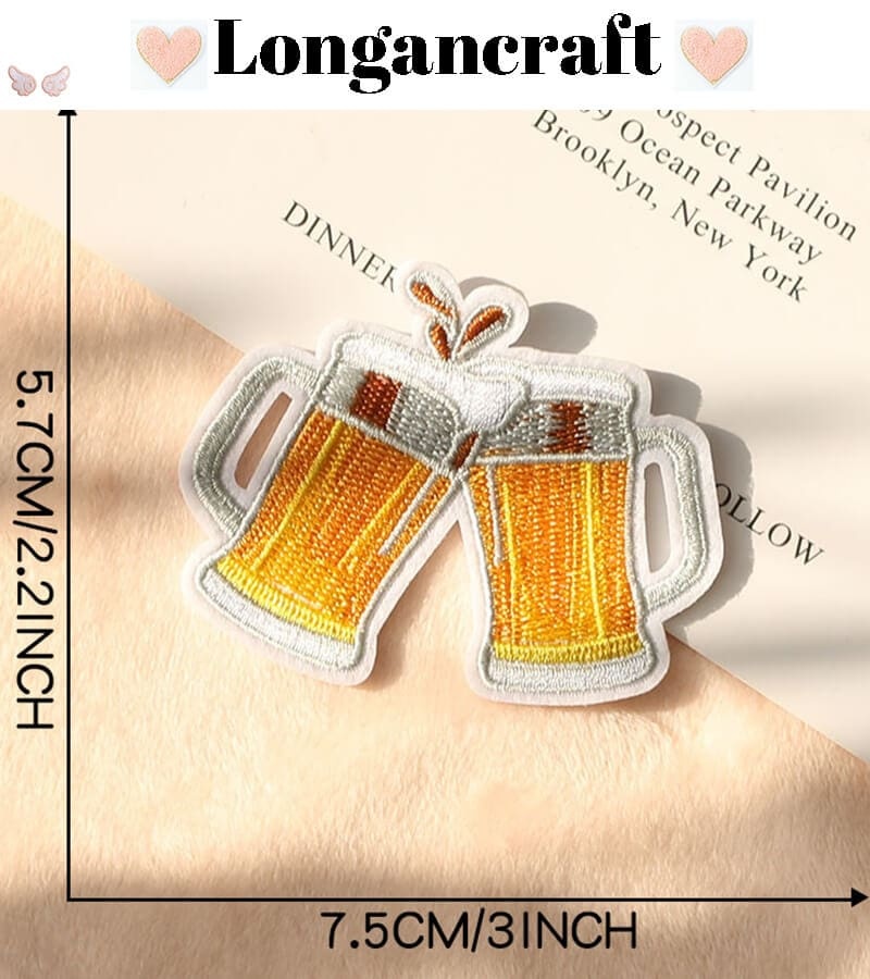 Bee Daisy Embroidered Patches