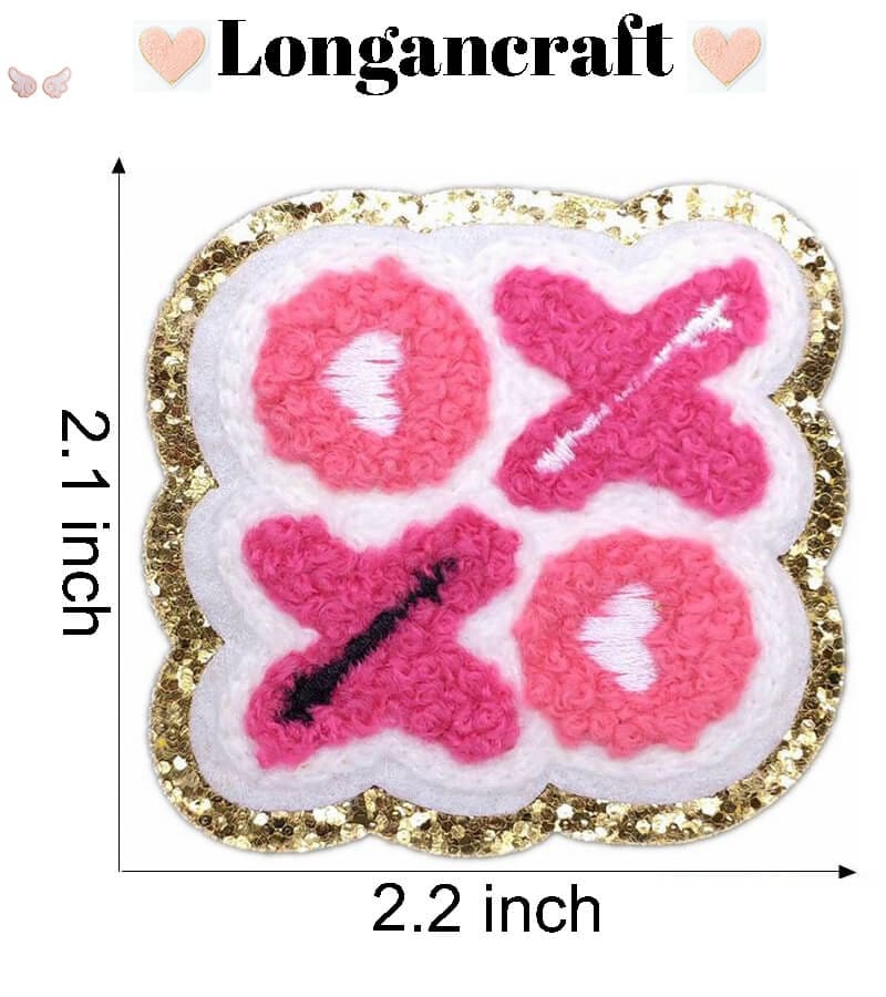 Heart Bear Chenille Patches