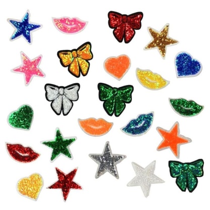 Heart Lip Sequin Patches