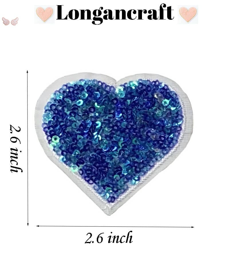 Heart Lip Sequin Patches