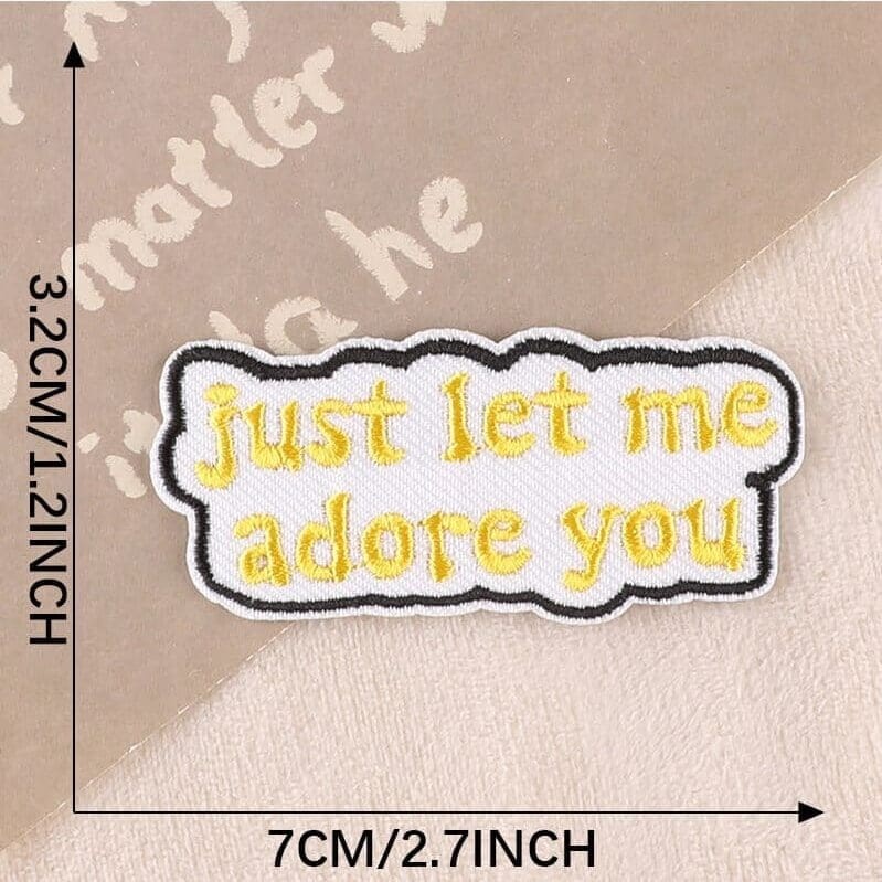 Choose Happy Letter Patches