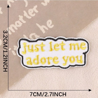 Choose Happy Letter Patches