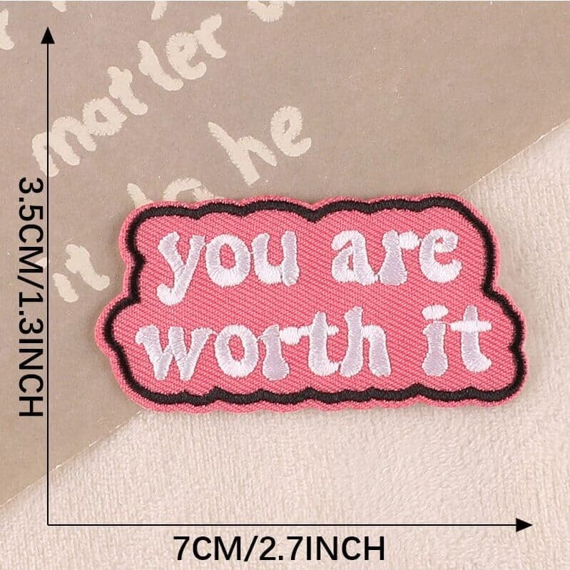 Choose Happy Letter Patches