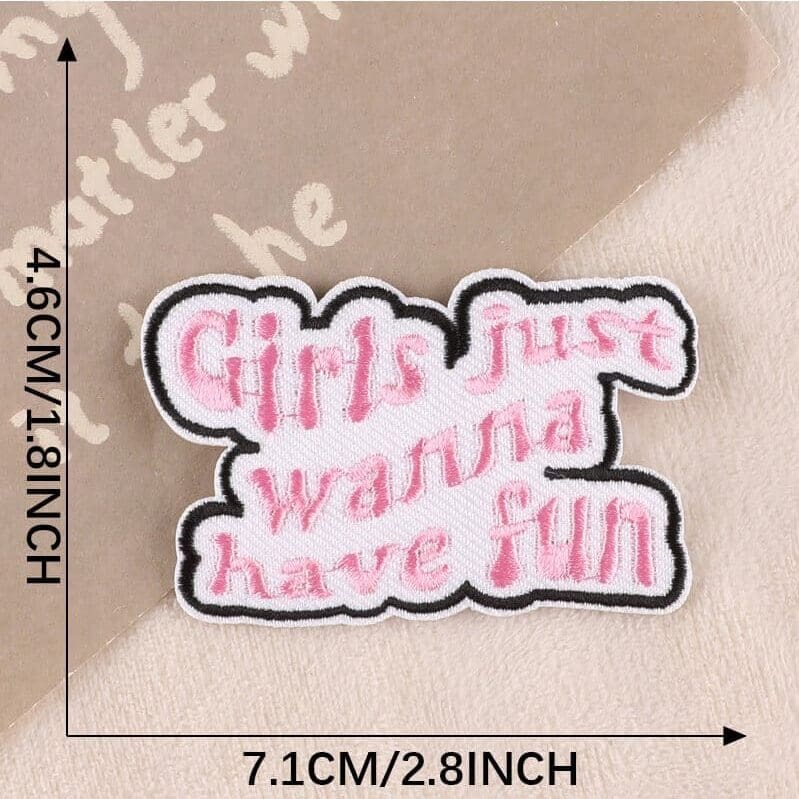 Choose Happy Letter Patches