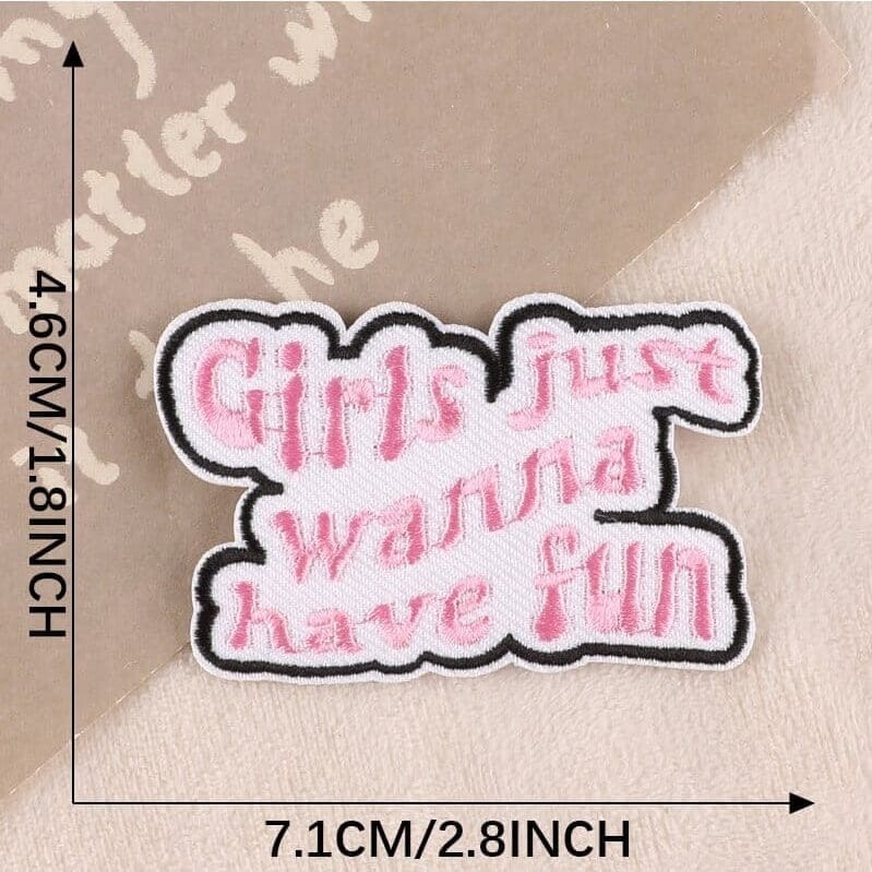 Choose Happy Letter Patches