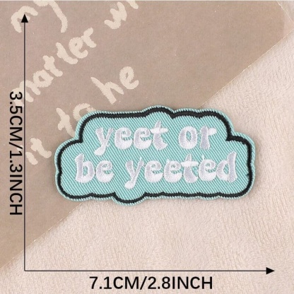 Choose Happy Letter Patches