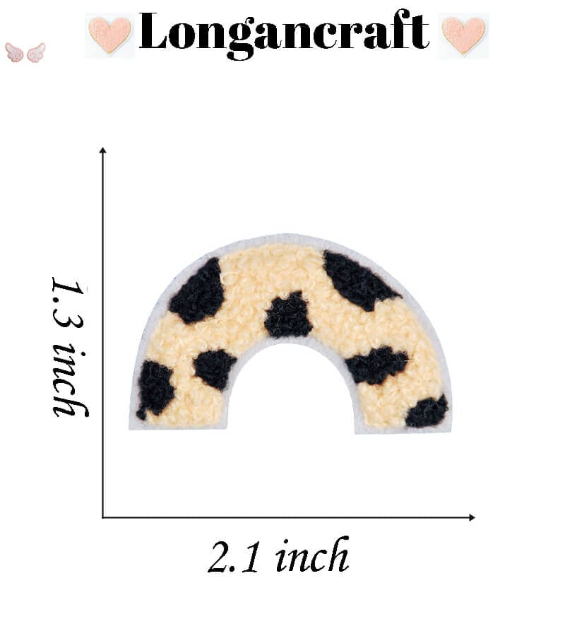 Flower Rainbow Chenille Patches