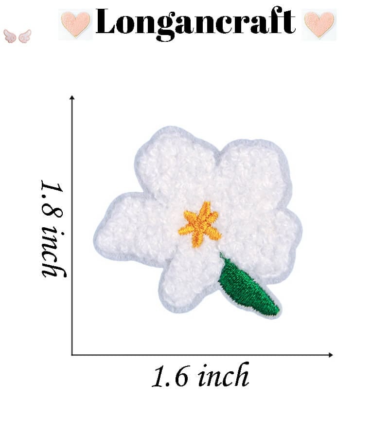 Flower Rainbow Chenille Patches