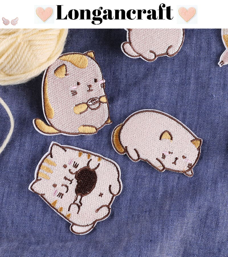 Funny Cat Embroidered Patches