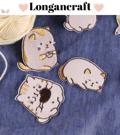Funny Cat Embroidered Patches