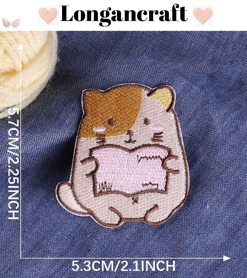 Funny Cat Embroidered Patches