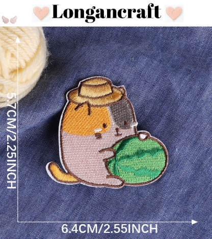 Funny Cat Embroidered Patches