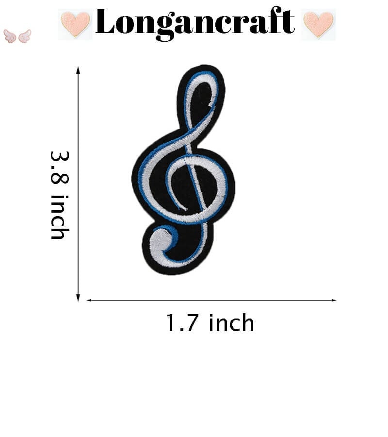 Music Tape Embroidered Patches