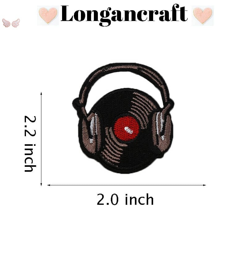 Music Tape Embroidered Patches