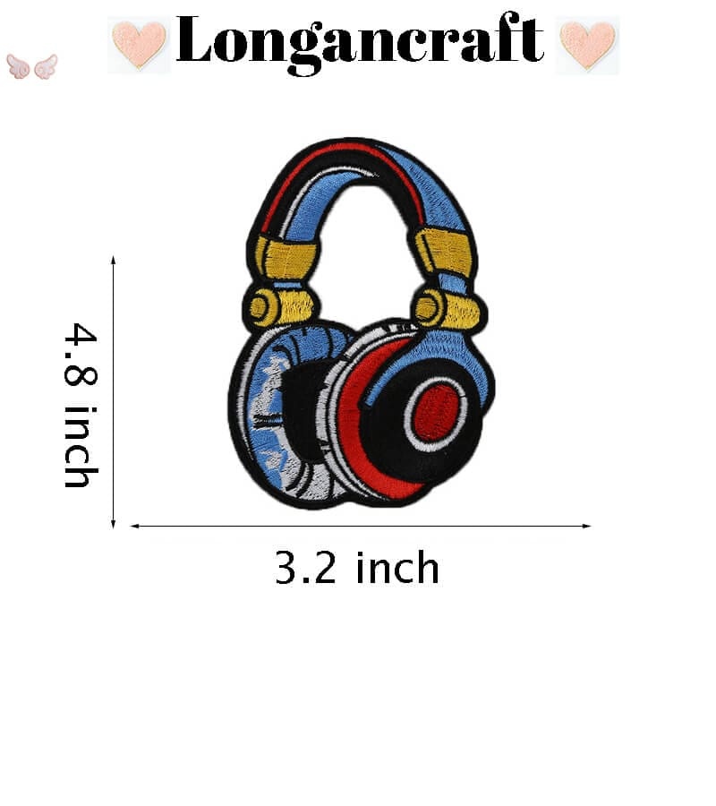 Music Tape Embroidered Patches