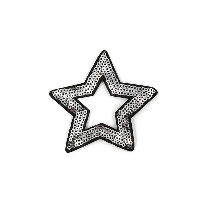 Hollow Star Sequin Patches