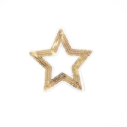 Hollow Star Sequin Patches
