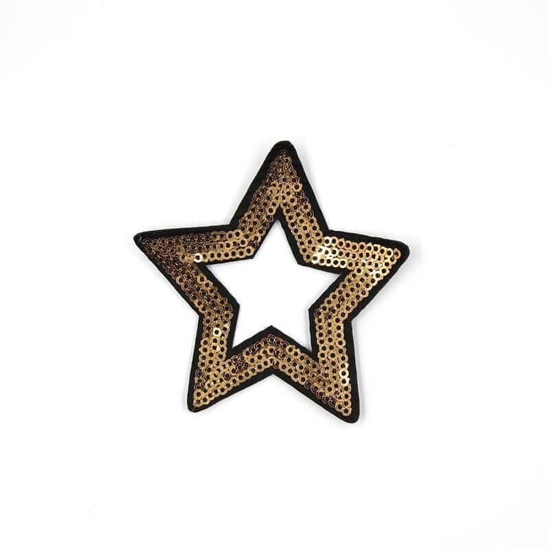 Hollow Star Sequin Patches