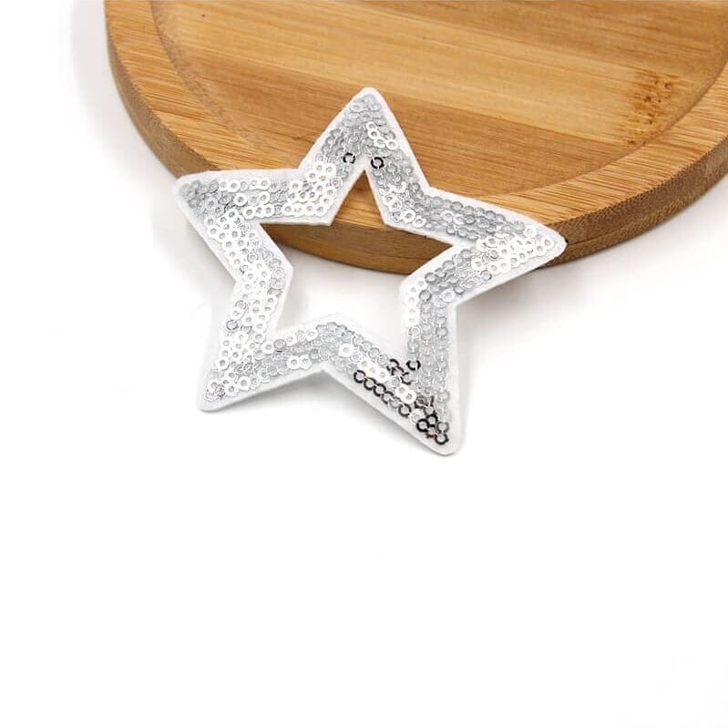 Hollow Star Sequin Patches