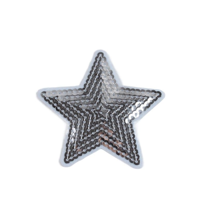 Color Star Heart Sequin Iron On Patches