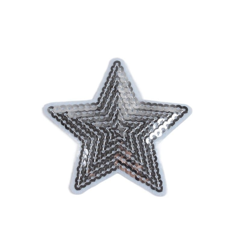Color Star Heart Sequin Iron On Patches