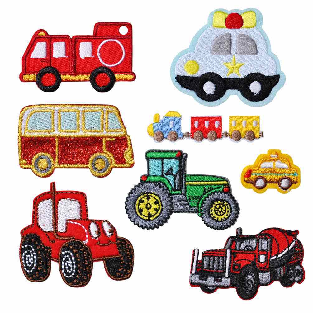 Train Car Embroidered Patches