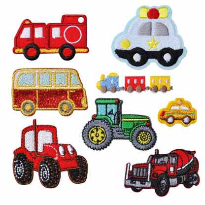 Train Car Embroidered Patches