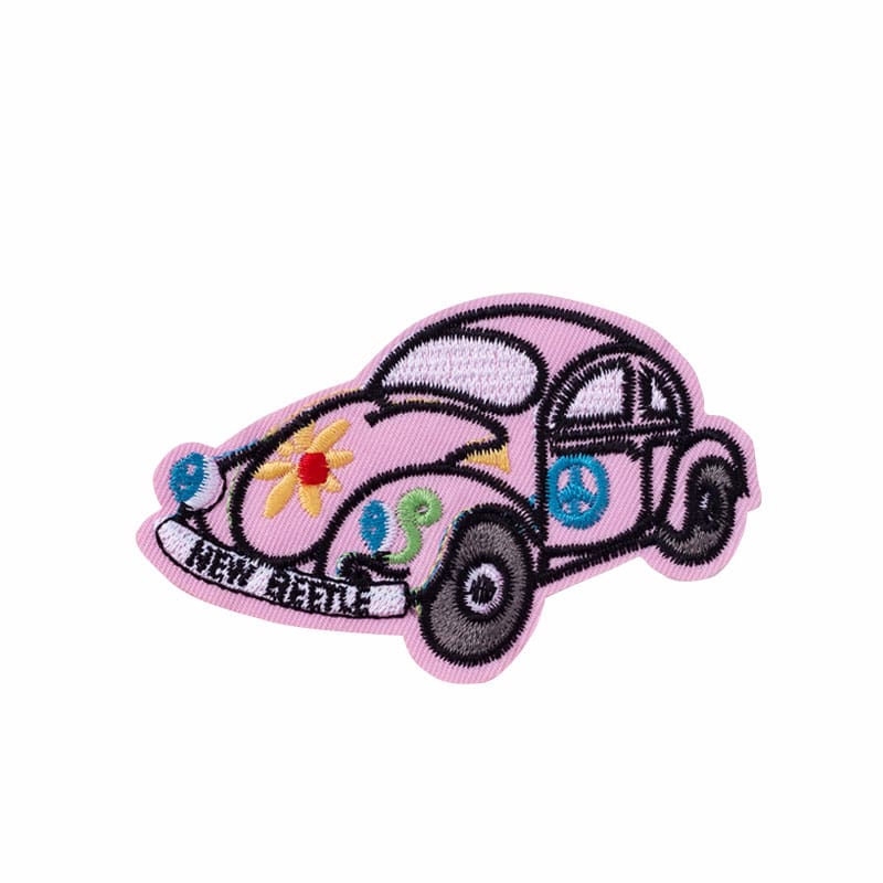 Racing Car Train Iron On Patch