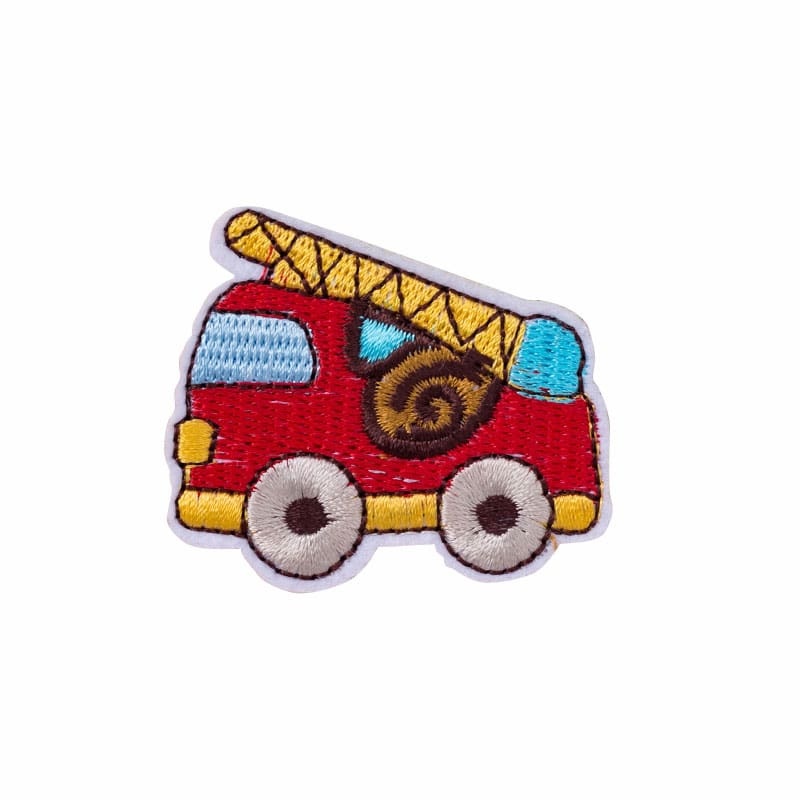 Racing Car Train Iron On Patch