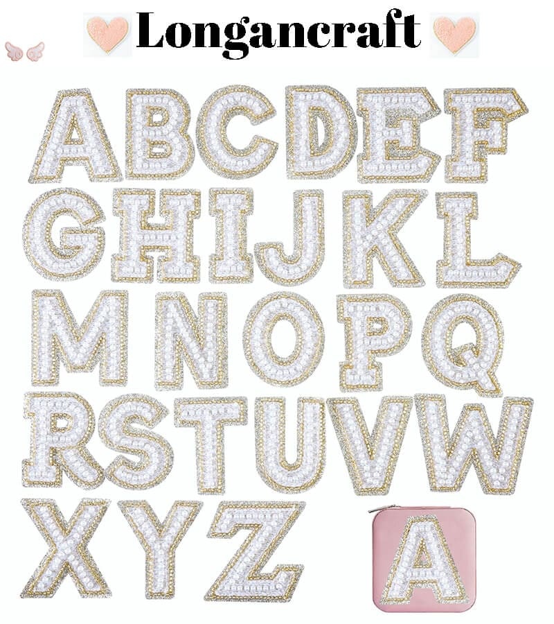 Color Beads Letter Patches