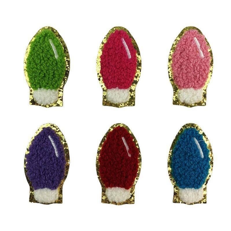 Light Bulb Chenille Patches