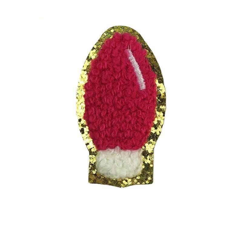 Light Bulb Chenille Patches