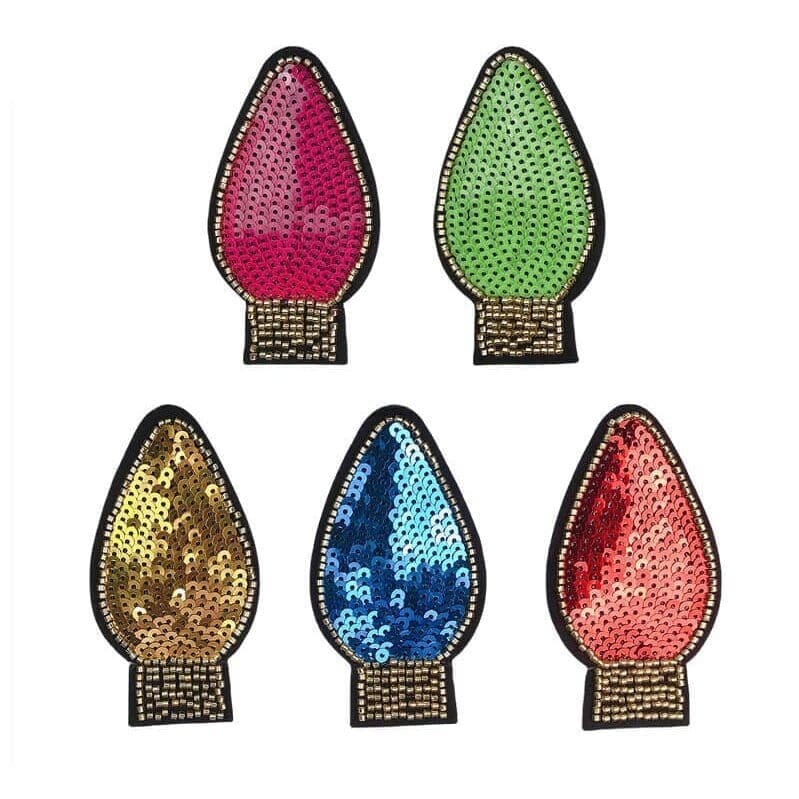 Light Bulb Sequin Patches