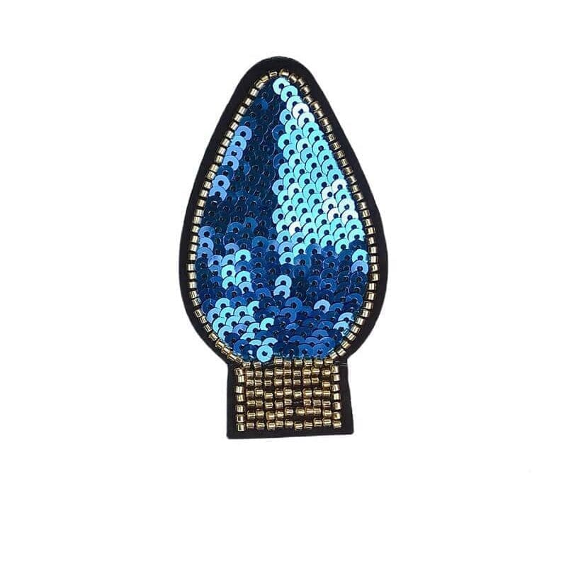 Light Bulb Sequin Patches