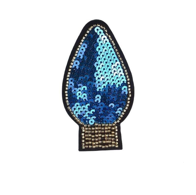 Light Bulb Sequin Patches