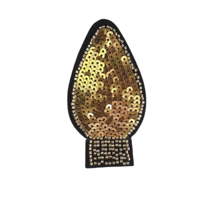 Light Bulb Sequin Patches