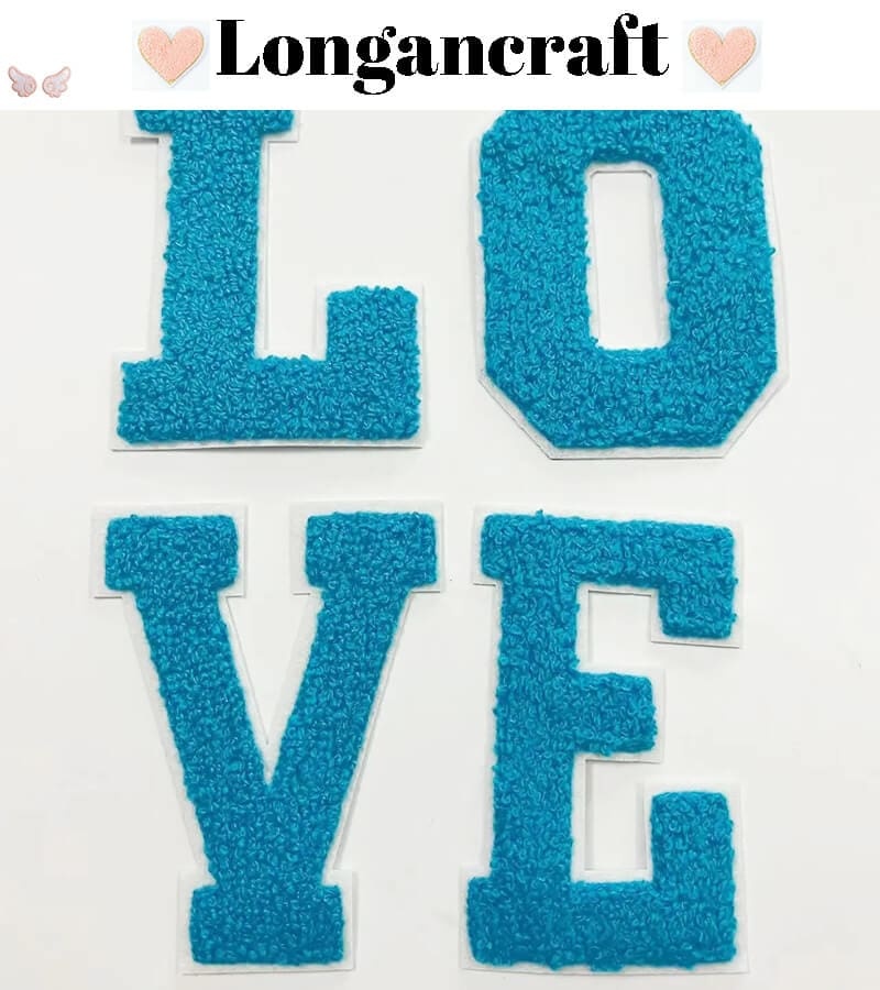 Big Blue Letter Embroidered Patch
