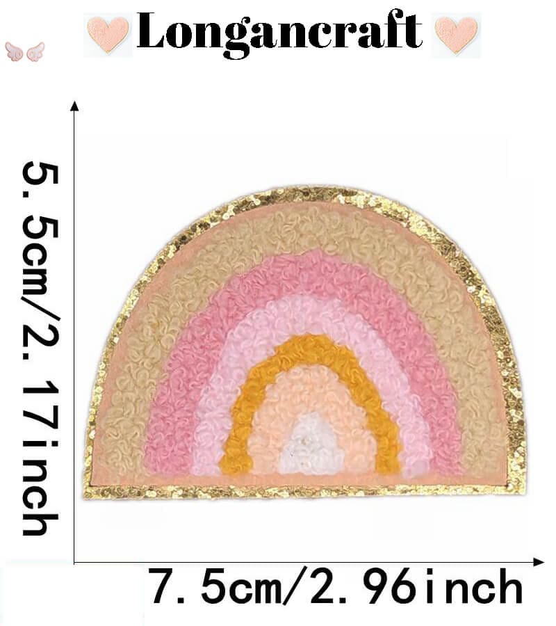 Flower Glitar Embroidered Patch