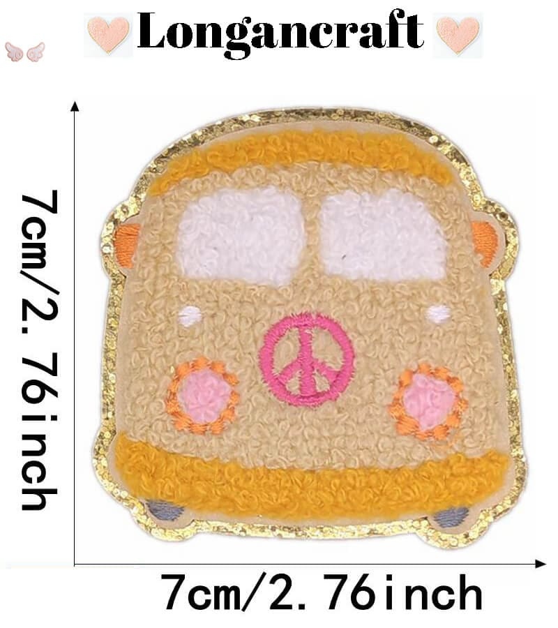 Flower Glitar Embroidered Patch