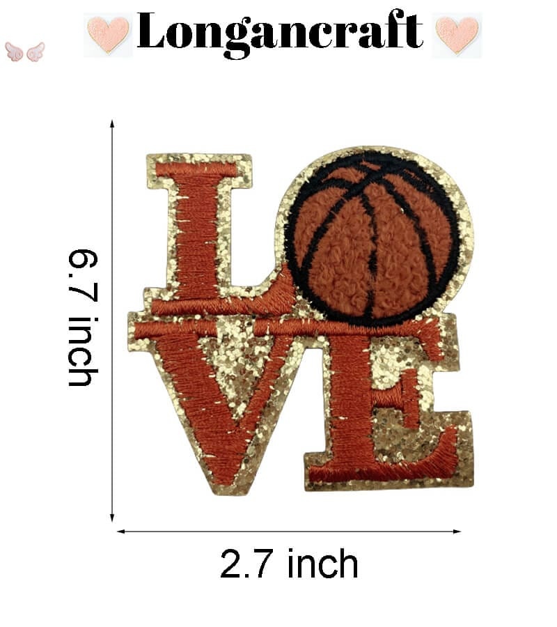 Basketball Love Chenille Patch
