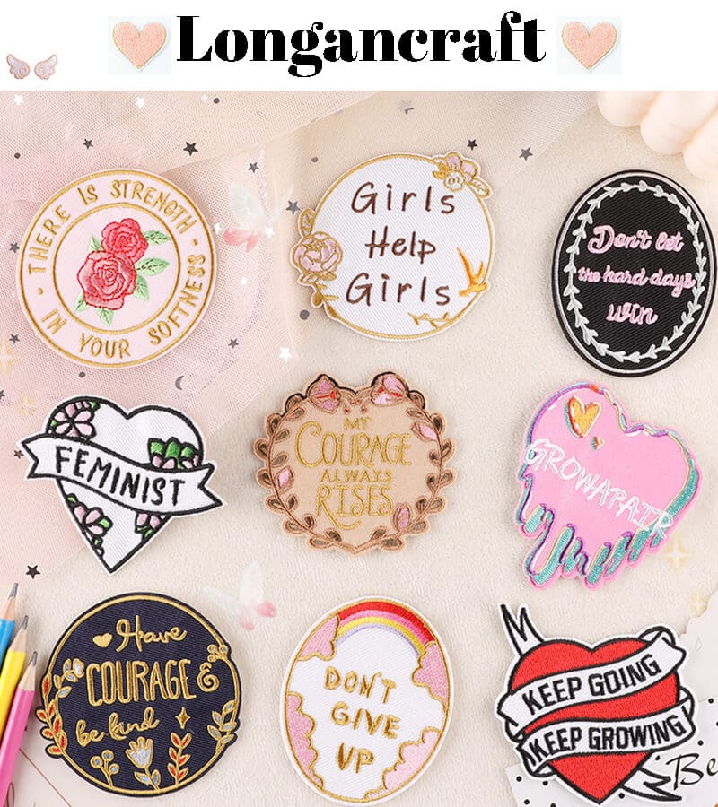 Badge Letter Embroidered Patch