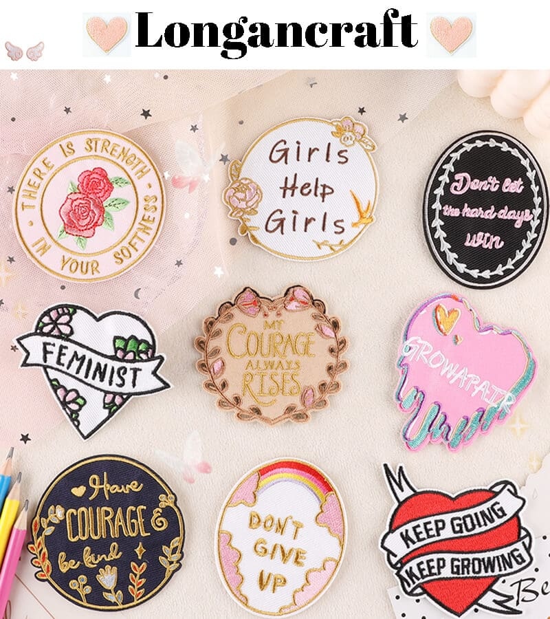 Badge Letter Embroidered Patch