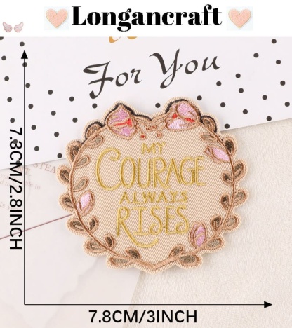 Badge Letter Embroidered Patch