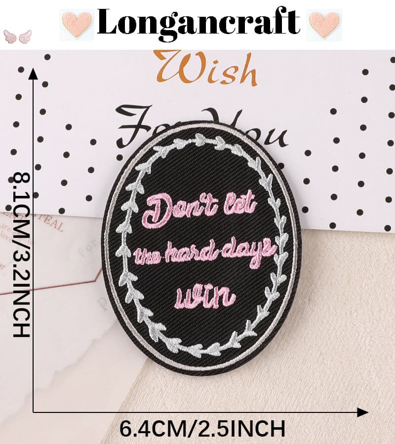 Badge Letter Embroidered Patch