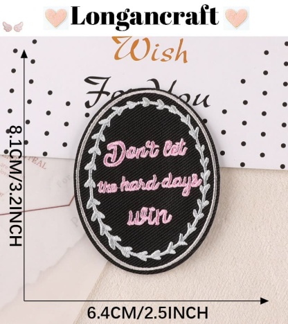 Badge Letter Embroidered Patch